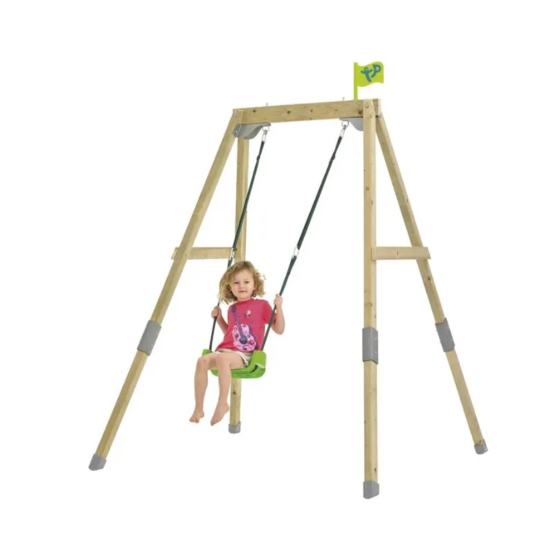 TP Forest Acorn convertible swing set - baby chair - anchoring kit - FSC wood h200 cm