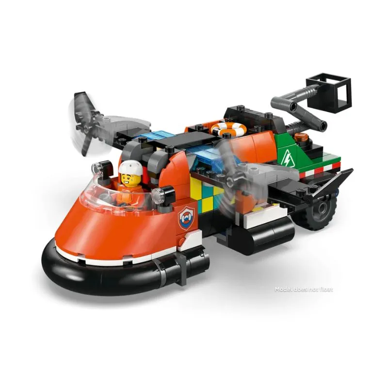 Lego Airplane, Service Truck & Hovercraft Remix