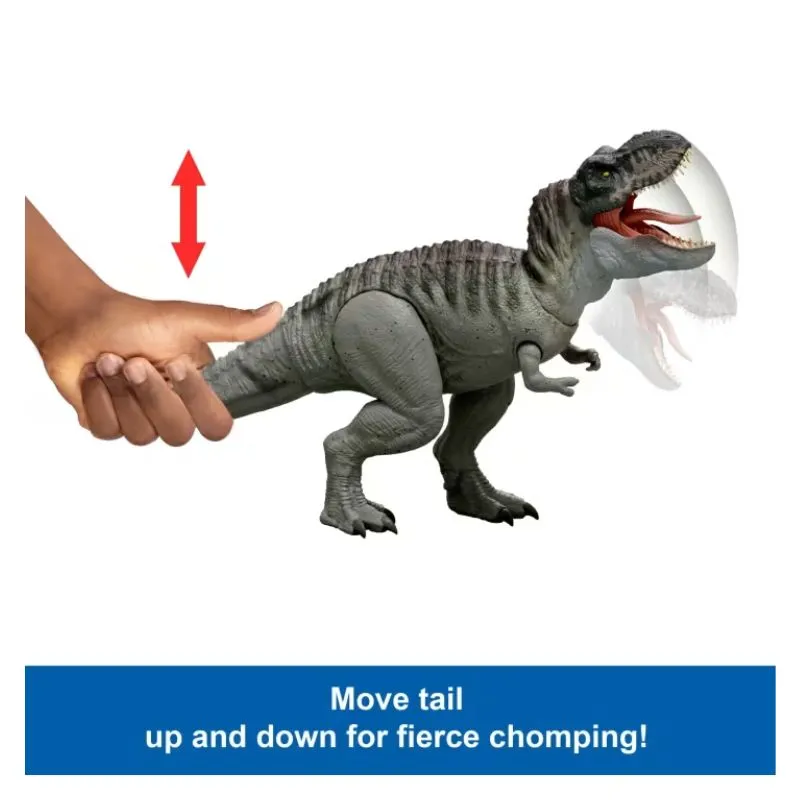 Jurassic World Rebirth Power Devour Tyrannosaurus Rex Dinosaur Figure, Constant Chomp Lights & Sound