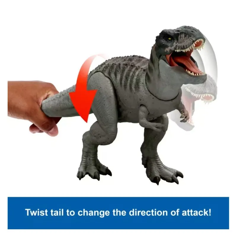 Jurassic World Rebirth Power Devour Tyrannosaurus Rex Dinosaur Figure, Constant Chomp Lights & Sound