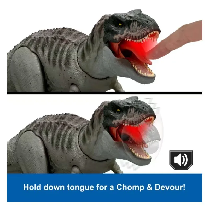 Jurassic World Rebirth Power Devour Tyrannosaurus Rex Dinosaur Figure, Constant Chomp Lights & Sound