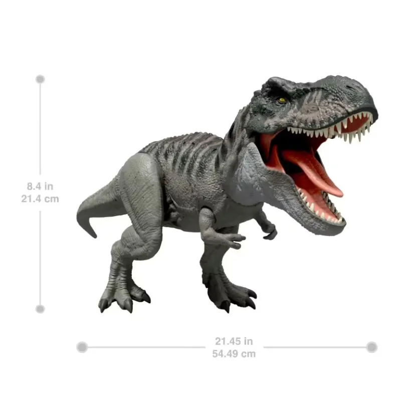 Jurassic World Rebirth Power Devour Tyrannosaurus Rex Dinosaur Figure, Constant Chomp Lights & Sound