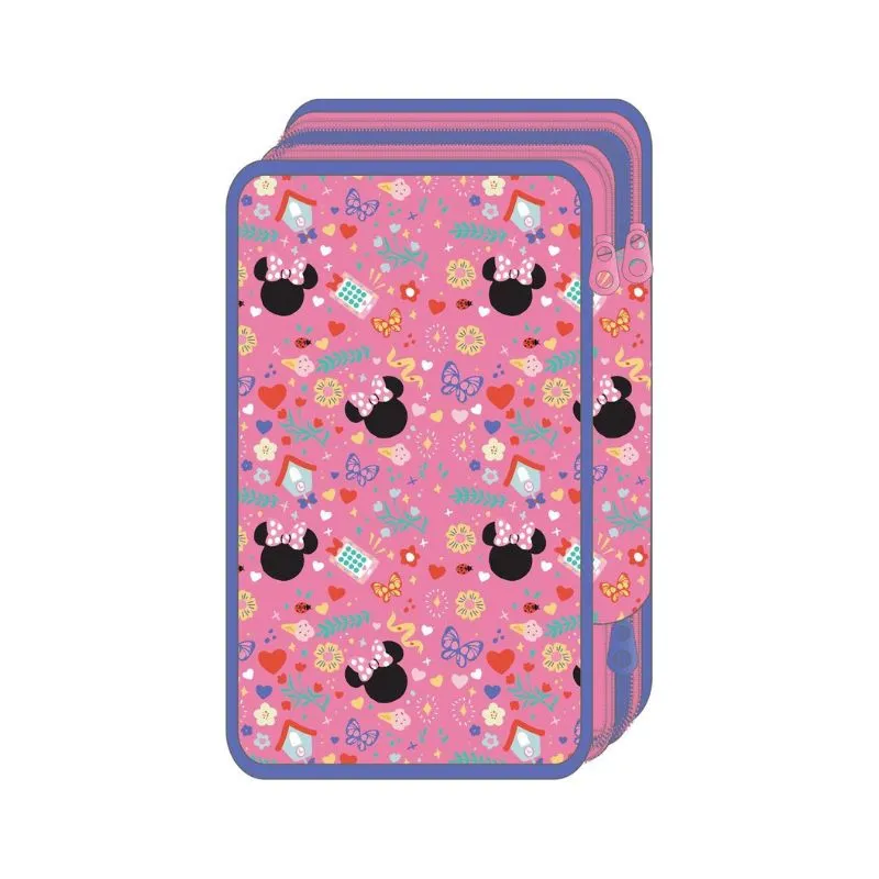 Must Team Disney Minnie Mouse Forever Besties Triple Pack School Pencil Case