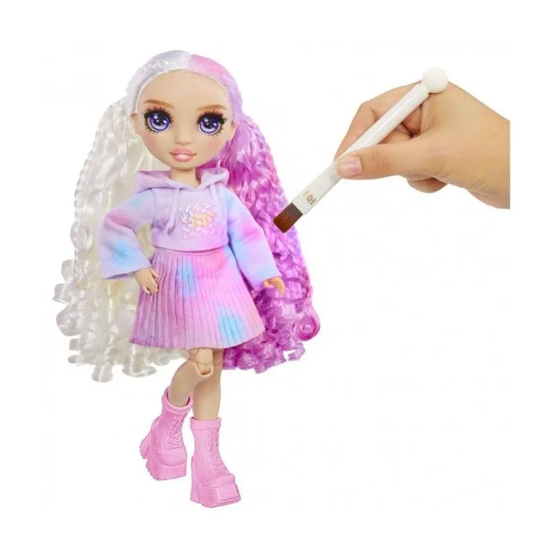 Rainbow High Watercolor & Create DIY Fashion Doll Purple Eyes Tie-Dye