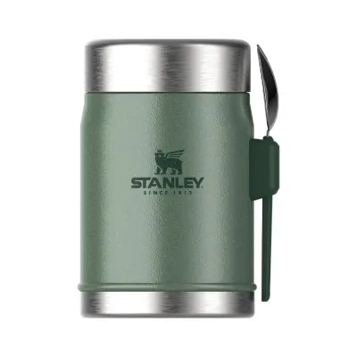 Stanley Classic Legendary Food Jar + Spork | 0.4L - Hammertone Green