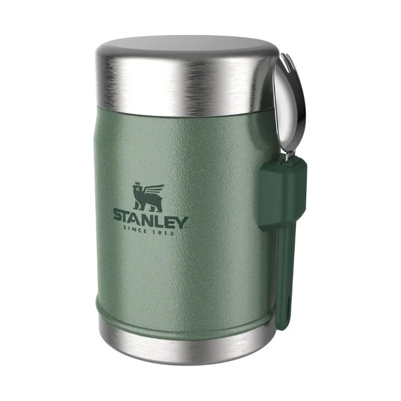 Stanley Classic Legendary Food Jar + Spork | 0.4L - Hammertone Green