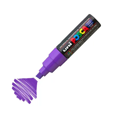 Uni Posca Paint Marker Bold Chisel Tip 8.0mm PC-8K Violet