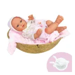 Nines D'Onil Baby Rn Doll Plumeti Case - Pink