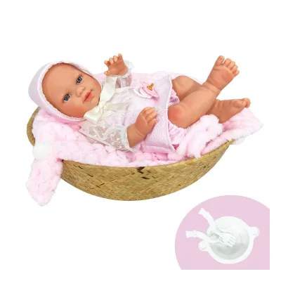 Nines D'Onil Baby Rn Doll Plumeti Case - Pink