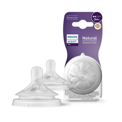 Philips Avent Natural Response Anti-colic teats with Flow 2 teats