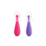 Gentle Scoop Silicone Training Spoons 2 Pack Pink