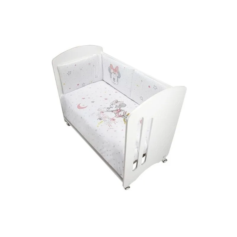 Inter Baby 2 Pcs Set Cot Bed Minnie - Pink