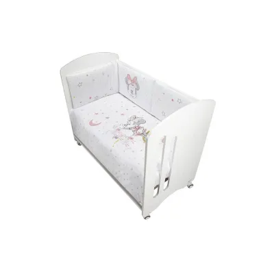 Inter Baby 2 Pcs Set Cot Bed Minnie - Pink