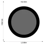 Plum Magnitude Trampoline and 3G Enclosure - 12FT