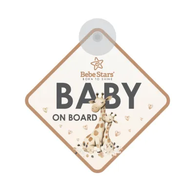 Baby On Board Sign With Suction Cup