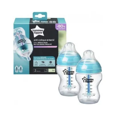 Tommee Tippee Advanced Anti-Colic Bottle 260ml x2 0m+