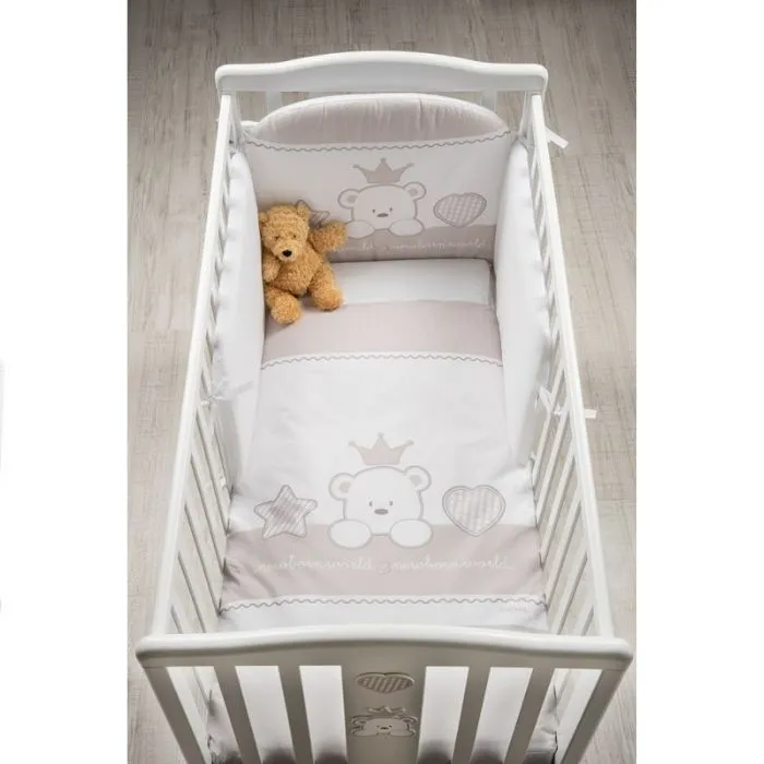 Italbaby Baby Re mantinel with bed linen gray