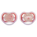 Philips Avent Ultra Air Night Soother (6-18 m) 2 Pack Light Pink