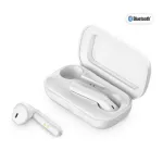 Bluetooth True Wireless Earbuds with Charging Case - White