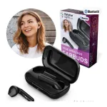 Bluetooth True Wireless Earbuds with Charging Case - Black