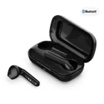 Bluetooth True Wireless Earbuds with Charging Case - Black