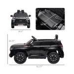 Licensed Chevrolet TAHOE Electric Car for Kids 12V - Black
