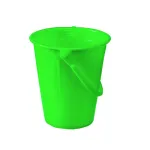 Plastic bucket sand toys green