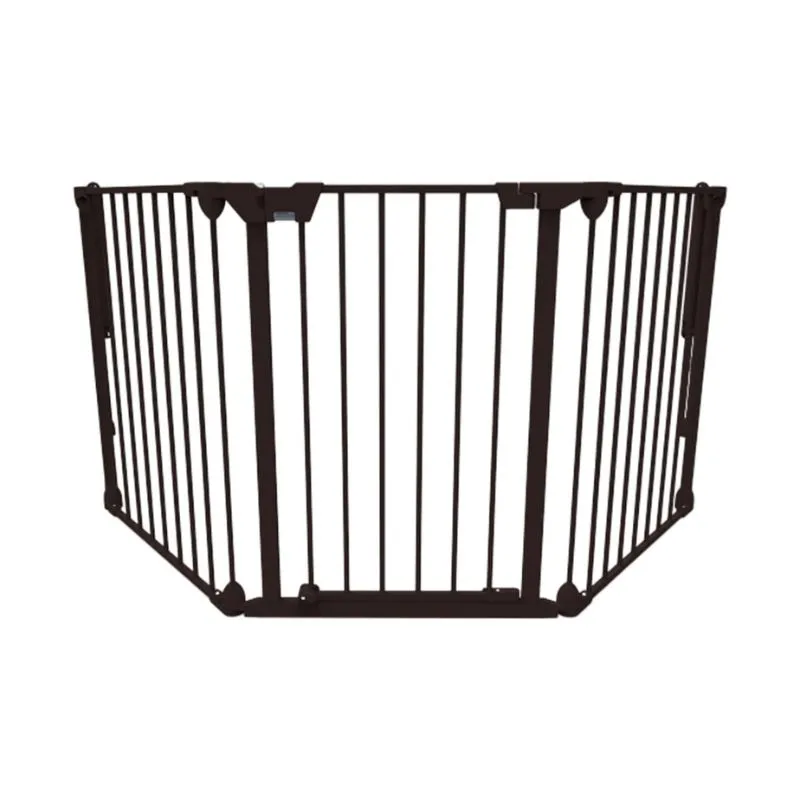 Noma 3-panel Safety Gate Modular Metal Black