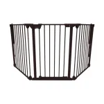 Noma 3-panel Safety Gate Modular Metal Black