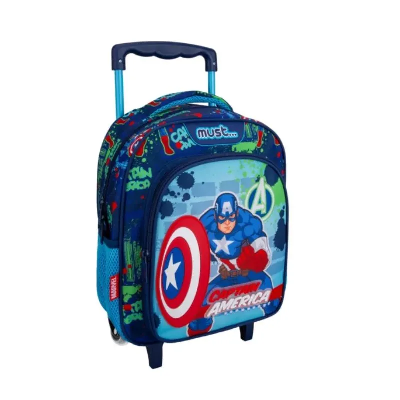 Kindergarten Trolley Bag Avengers Captain America Must 2 cases