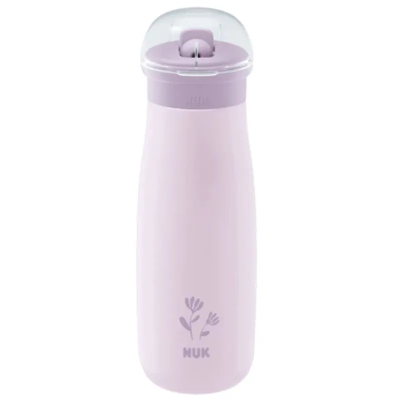 Νuk Stainless steel drinking bottle Mini-Me Flip Cup 500 ml Globus Purple