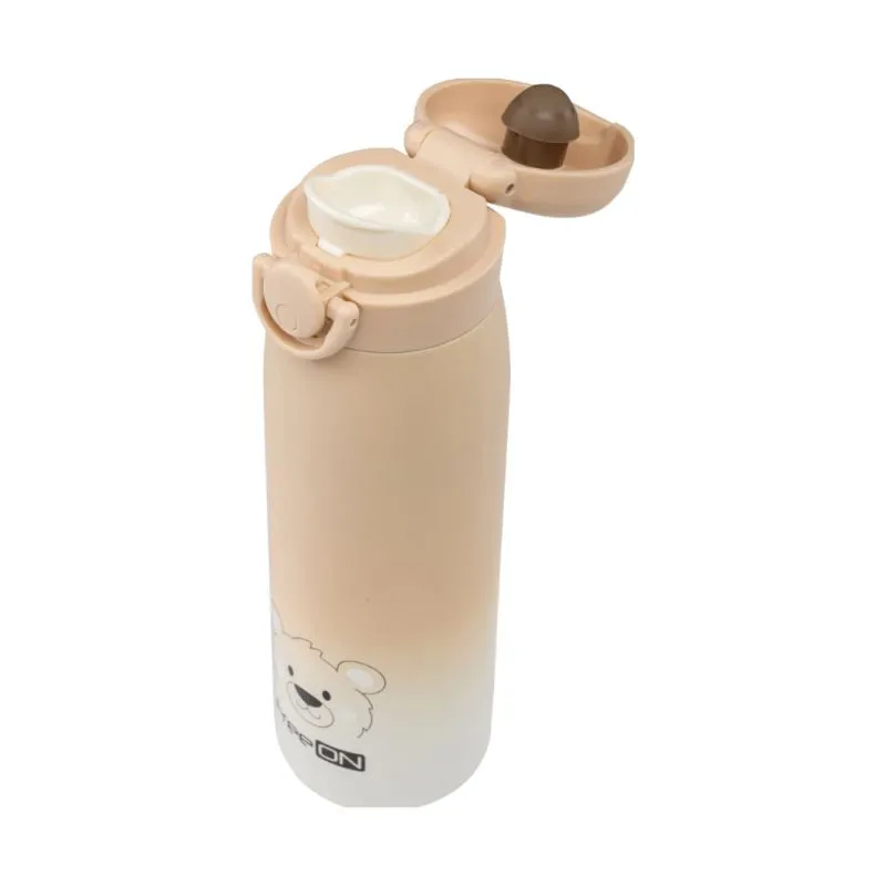 FreeOn Thermos Bottle 480ml Bear Beige