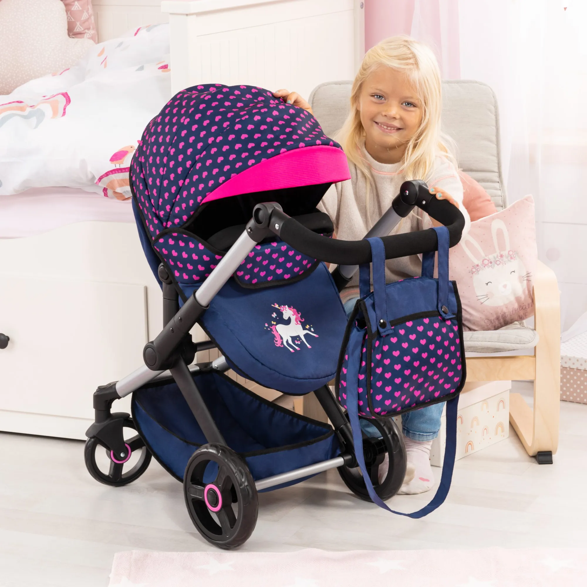 Bayer Design Dolls Pram Xeo