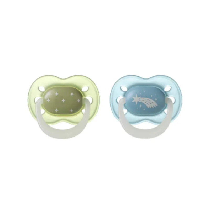 Tommee Tippee Night Time Soother 0-6m 2pk