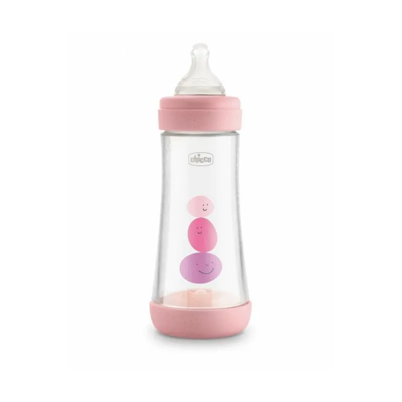Chicco Plastic bottle Perfect 5 PINK 300ML 4M+