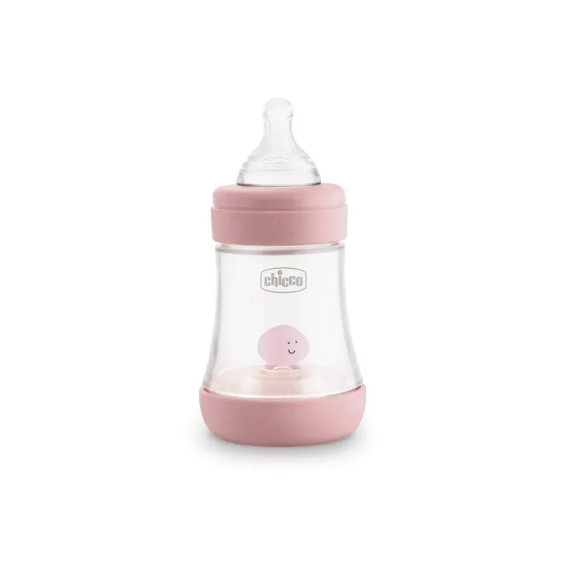 Chicco Baby bottle Plastic Perfect 5 PINK 150ML 0M+