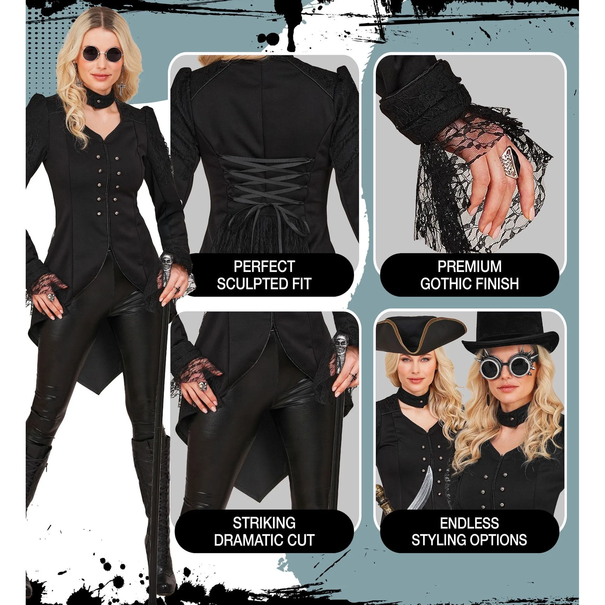Black Gothic Tailocoat