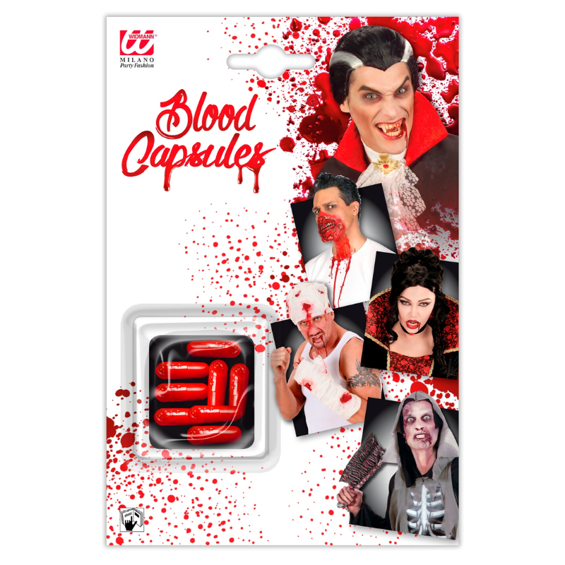 Set of 8 BLOOD CAPSULES -cinematographic effect