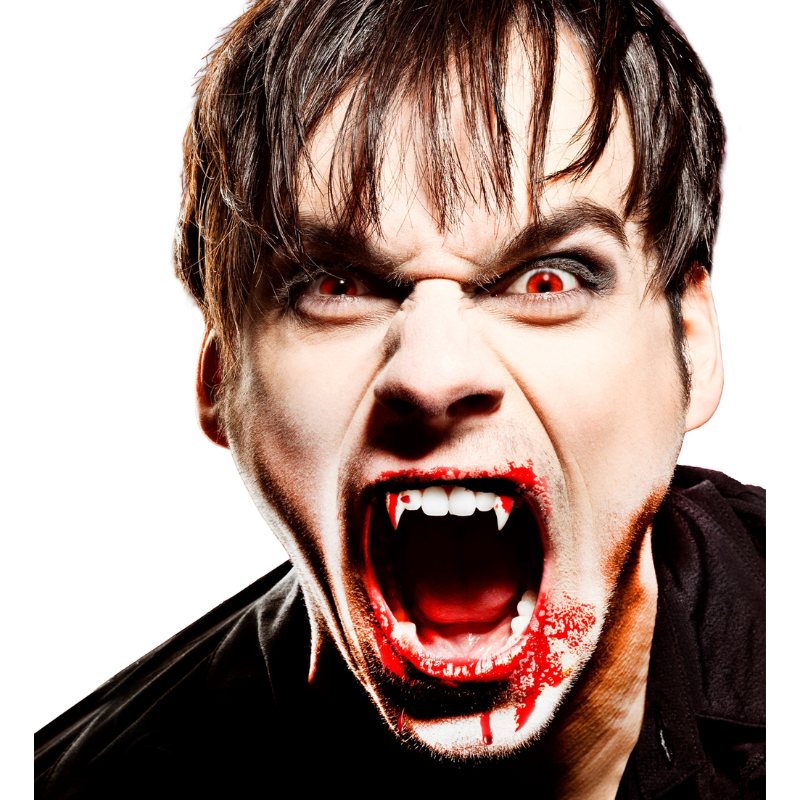 Vampire Denture With 4 Blood Capsules