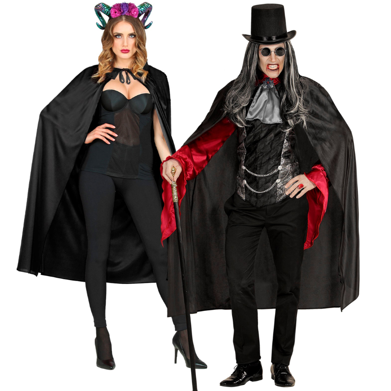 Cape black 136 cm