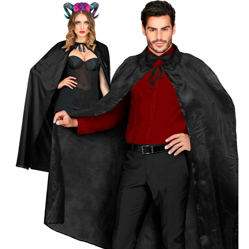 Cape black 136 cm