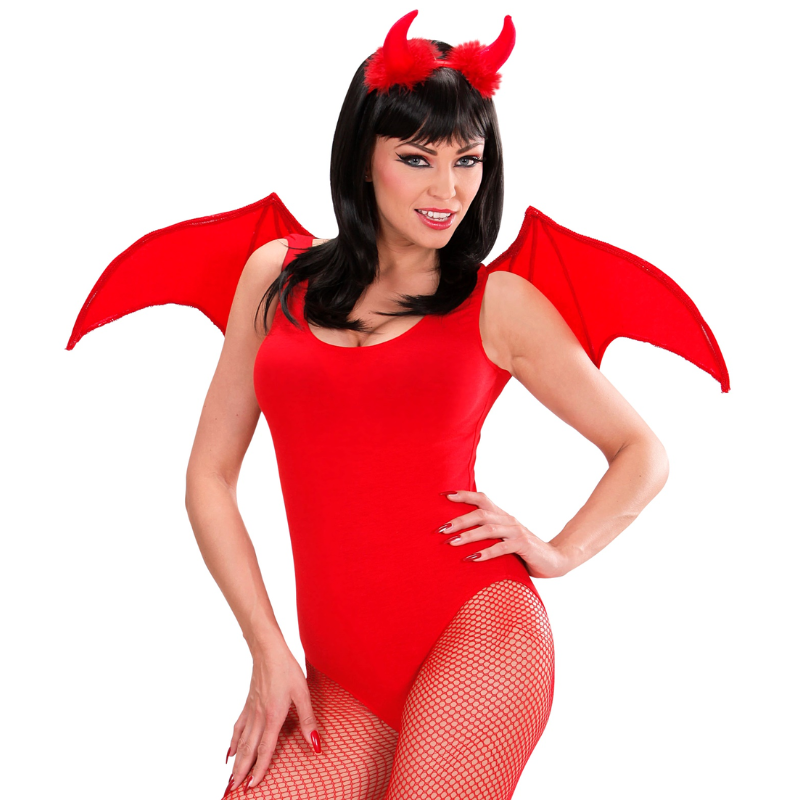Devil Red dress-up set - wings, horns