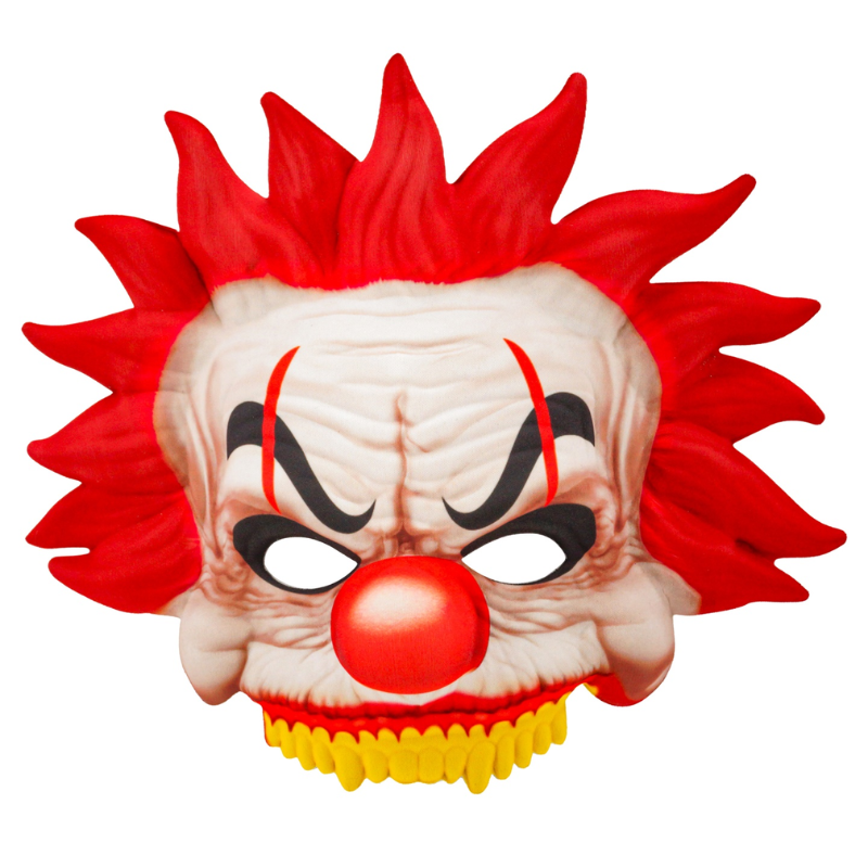 Killer Clown Chinless Fabric Mask