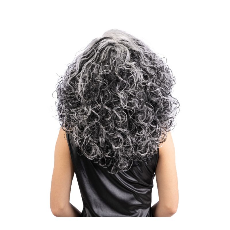 Black and white wavy wig