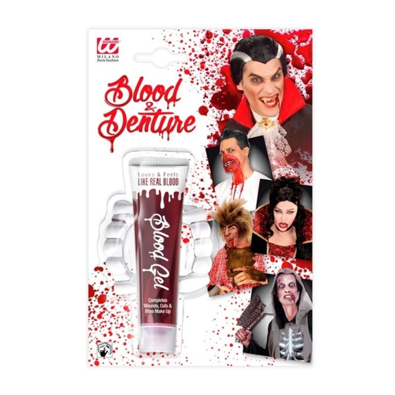 Blood in Tube with Fangs 28ml