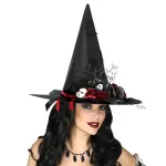Witch Hat With Bats, Roses & Living Dead Doll Heads