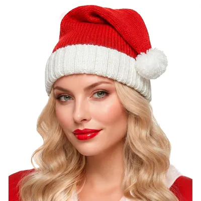 Hat Santa Claus Knitted