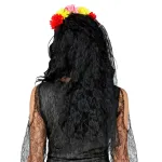 Dia De Los Muertos Veil With Flowers