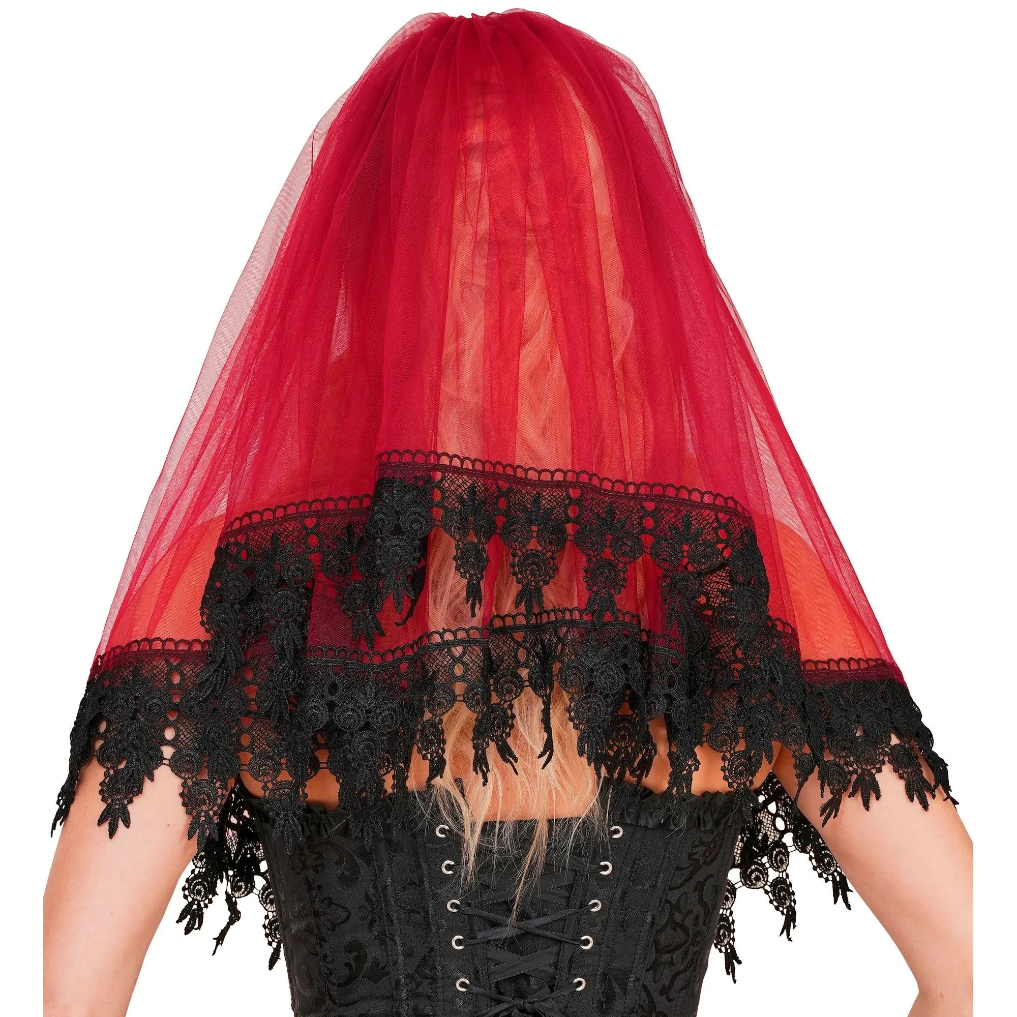 Veil Lace Red