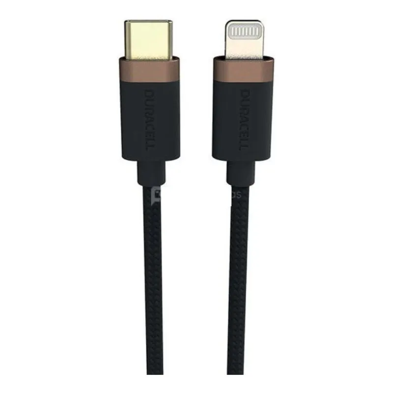 Duracell USB-C cable for Lightning 1m (Black)